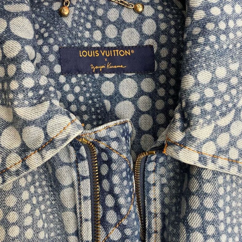 Louis Vuitton Louis Vuitton Yayoi Kusama Pumpkin Full Print Denim Jacket Size US M / EU 48-50 / 2 - 3 Thumbnail