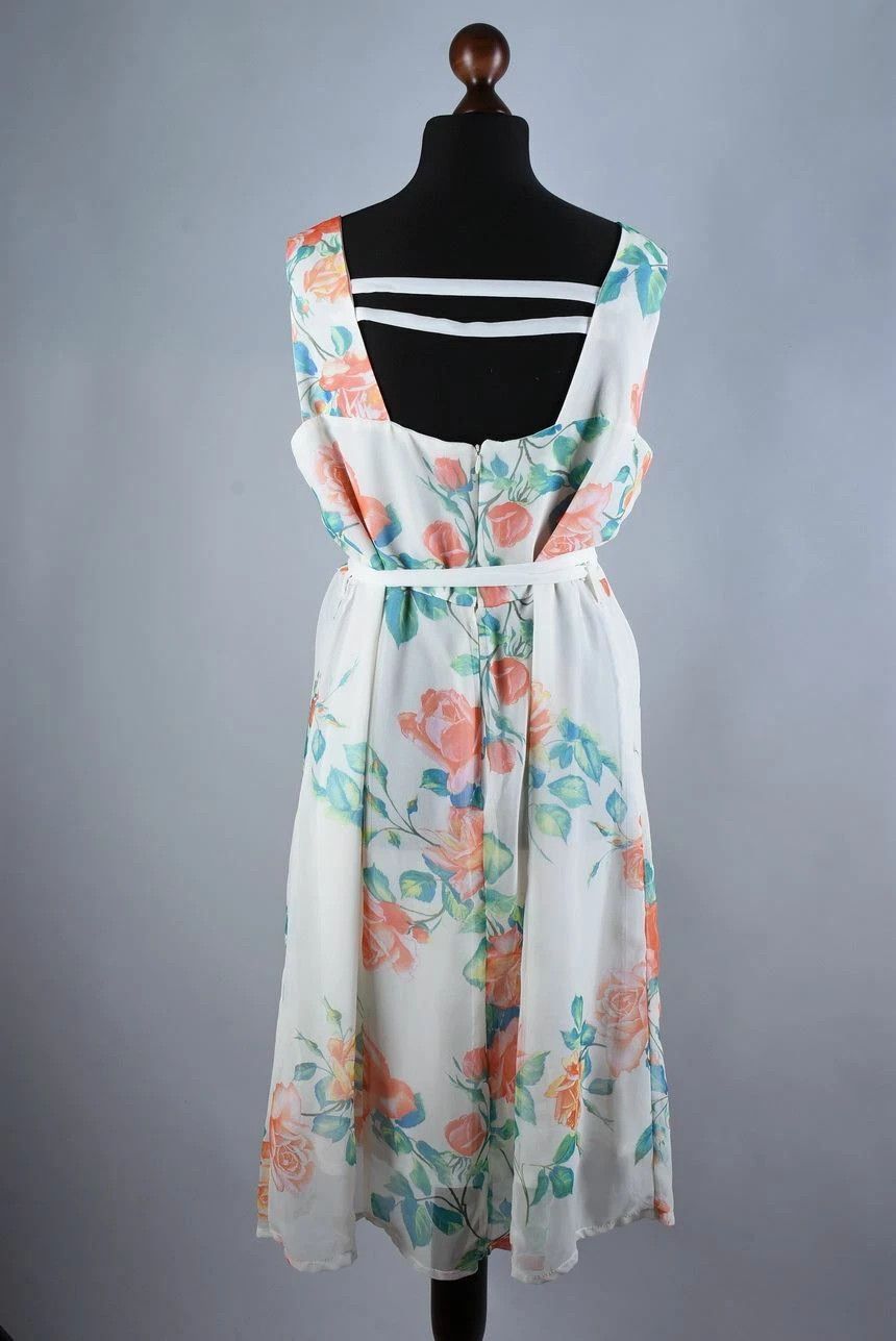 Sandro Women's Sandro Paris Floral Sleeveless Summer Dress Size L Size L / US 10 / IT 46 - 3 Thumbnail
