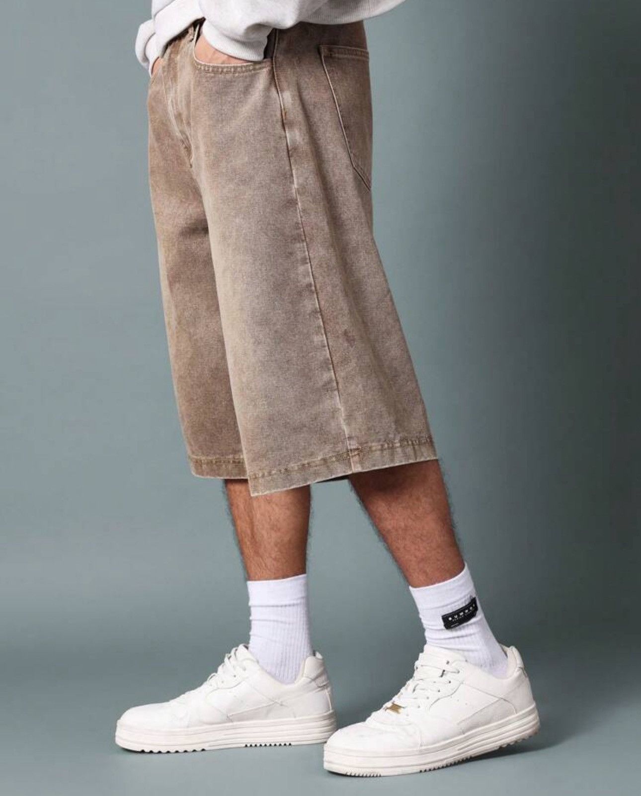 Jean Kawase x Arisa Washed vintage Retro Denim jeans jorts Size US 35 - 7 Thumbnail