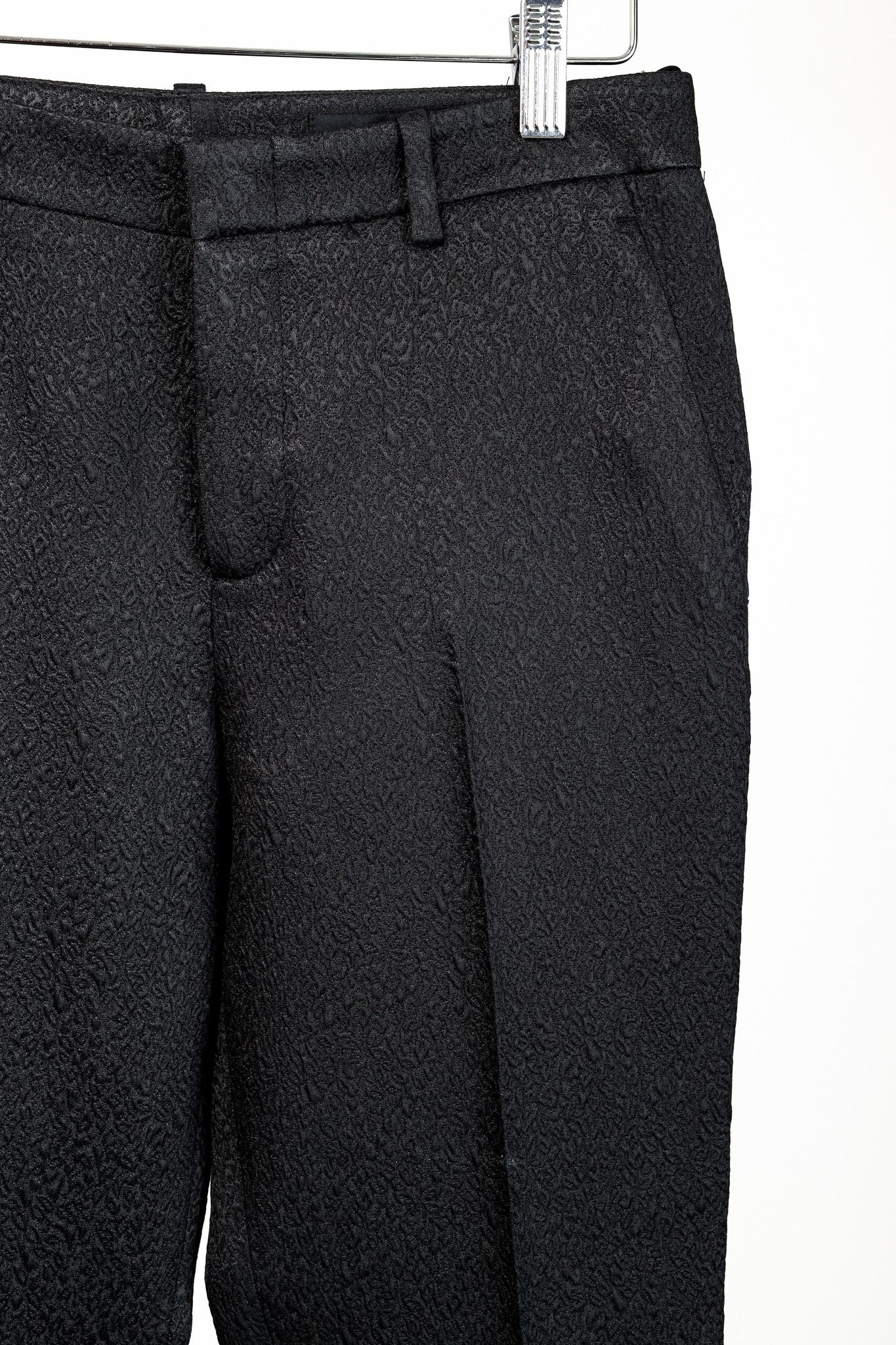 Gucci Gucci PF/13 Black Textured-Jacquard Tapered Trousers Size 26" / US 2 / IT 38 - 5 Thumbnail