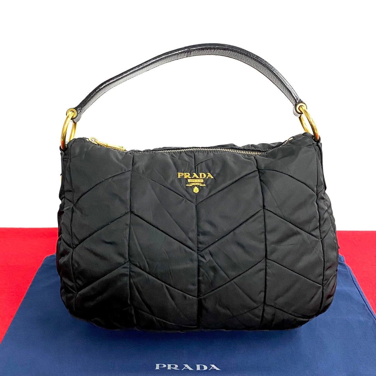 Prada Prada Handbag Black Leather Size ONE SIZE - 1 Thumbnail