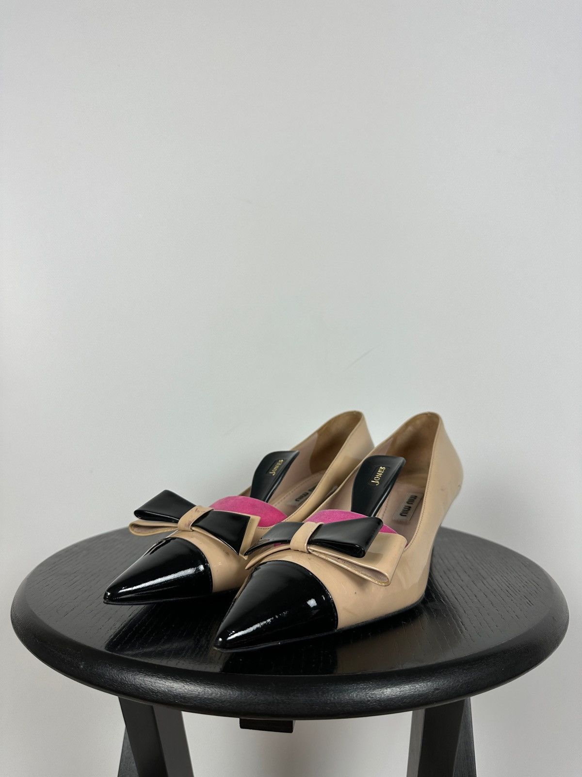 Miu Miu Miu Miu Patent Leather Bow Kitten Heels Size US 6 / IT 36 - 10 Thumbnail