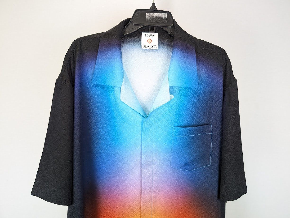 Casablanca o1rshd1 DUP / Short Sleeve Cuban Collar Shirt in Gradient Size US XXL / EU 58 / 5 - 5 Thumbnail