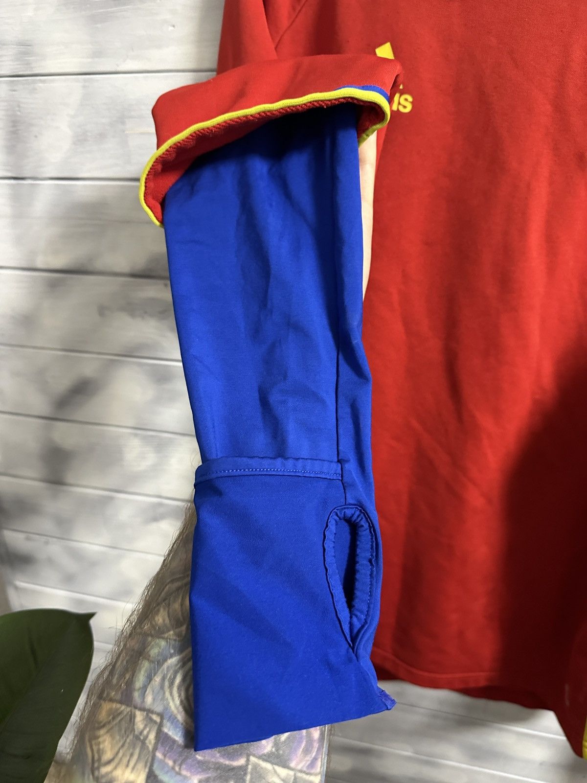 Vintage Rare Soccer Long-Sleeve Adidas Spain Training Form Size US L / EU 52-54 / 3 - 9 Thumbnail