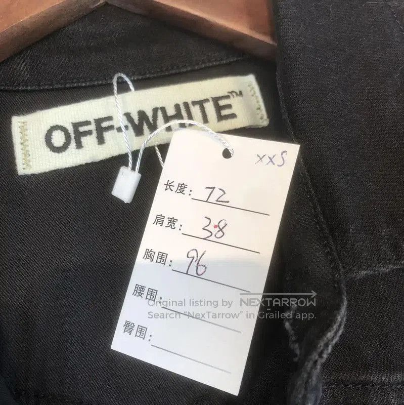 Off-White Off-White Black Cotton Printed Jacket for Women . Size XXS / US 00 / IT 34 - 7 Thumbnail