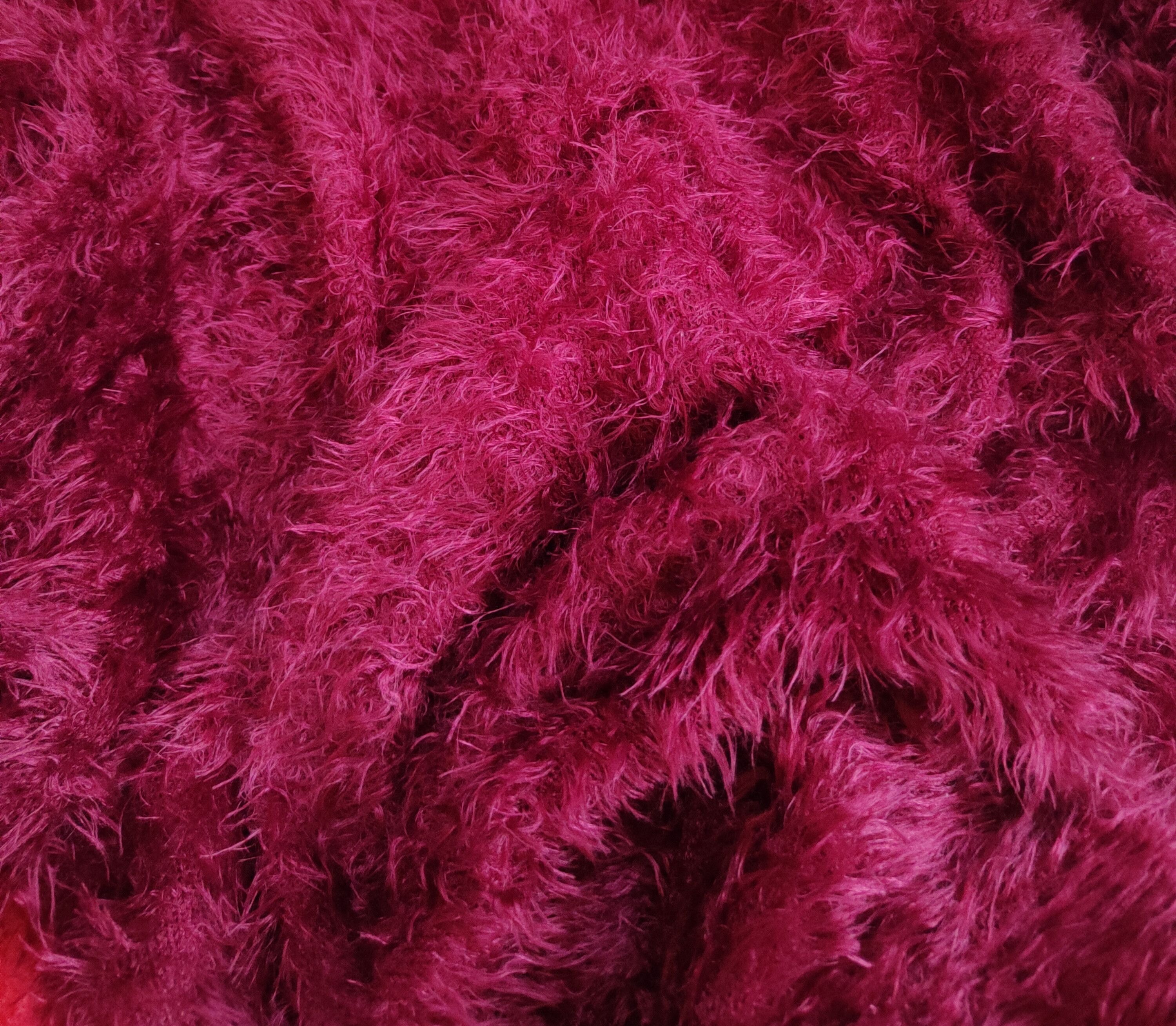 Aran Isles Knitwear Vivian Blue Maroon Shag Shaggy Fur Mohair Knitwear #S2086 Size US M / EU 48-50 / 2 - 10 Thumbnail