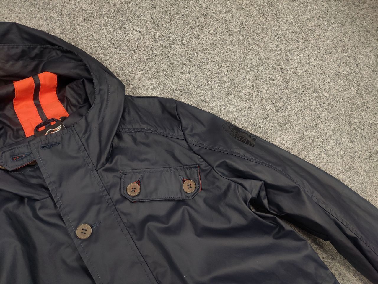 Vintage Mini Cooper Design Waxed Navy Zip Button Pocket Jacket Size US S / EU 44-46 / 1 - 6 Thumbnail