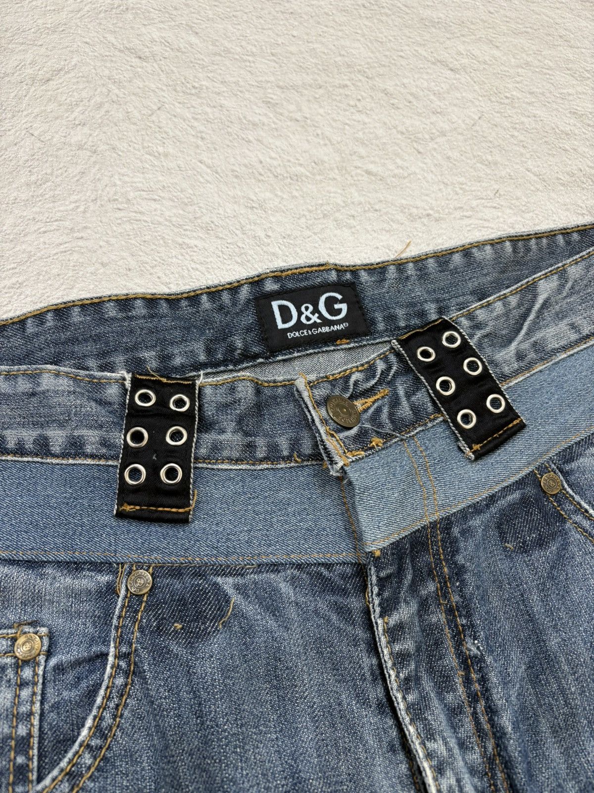 Dolce & Gabbana 90s Archive Dolce Gabbana studet punk denim Size US 36 / EU 52 - 5 Thumbnail