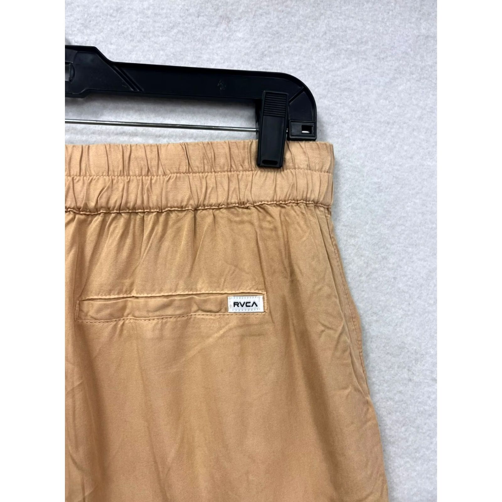 RVCA RVCA Womens Sweatpants Tan Elastic Waist Pockets M Sweatpants Womens M Tan RVCA Size 32" / US 10 / IT 46 - 7 Thumbnail