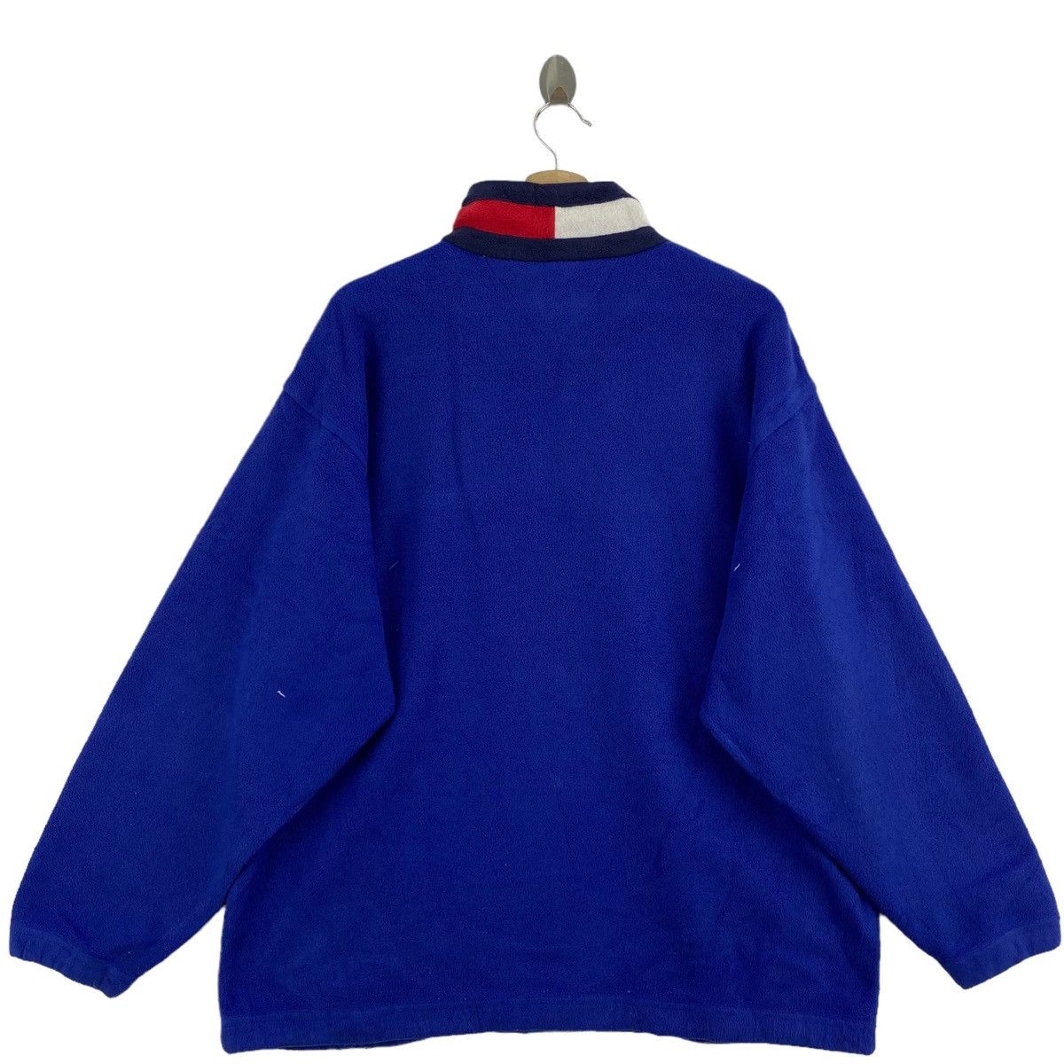 Tommy Hilfiger × Vintage Vintage TOMMY HILFIGER Small Embroidered Brand Sherpa Blue Size US XXL / EU 58 / 5 - 2 Thumbnail