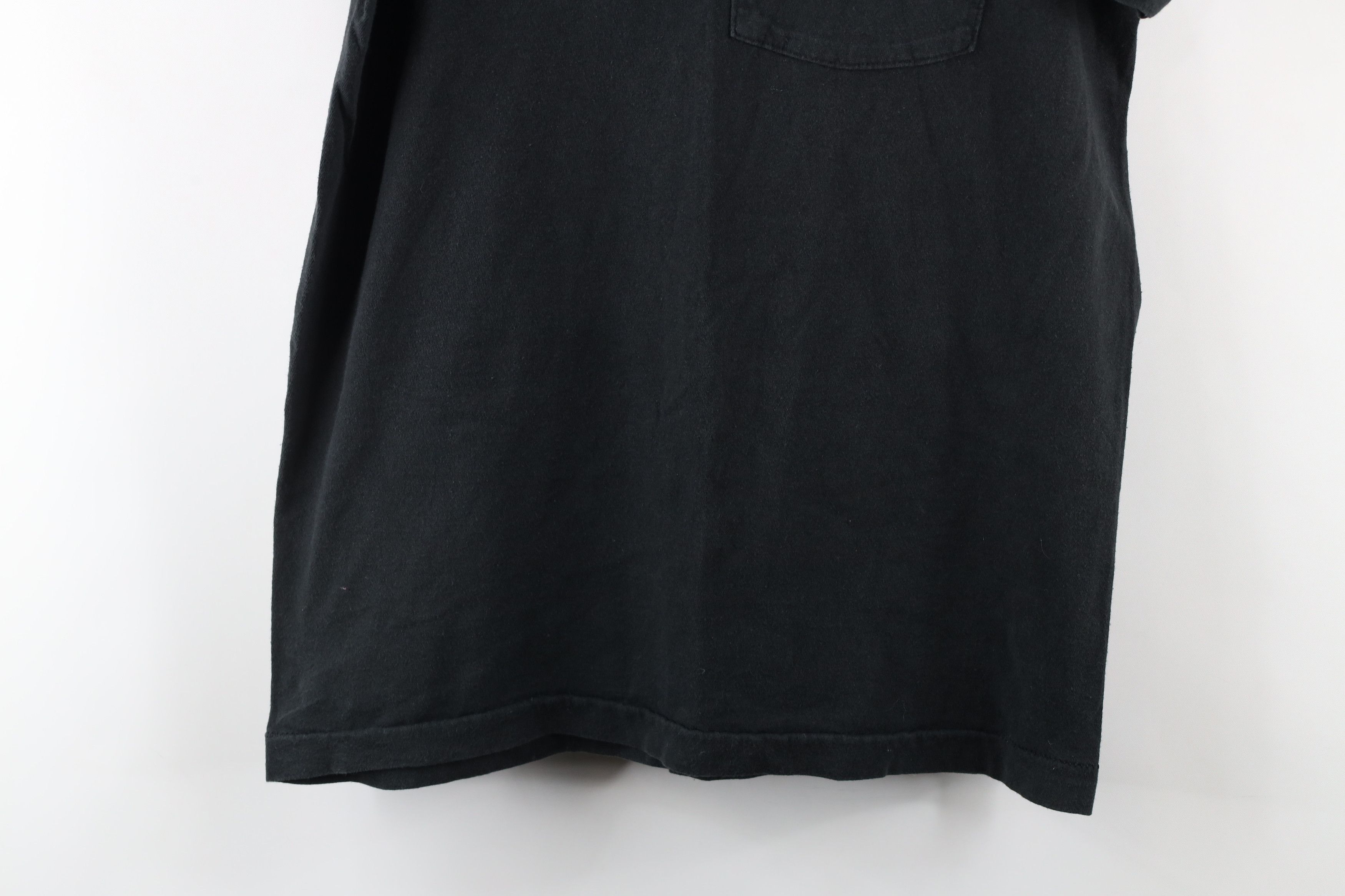 Vintage Vintage 90s Streetwear Blank Pocket T-Shirt Black Cotton USA Size US M / EU 48-50 / 2 - 3 Thumbnail