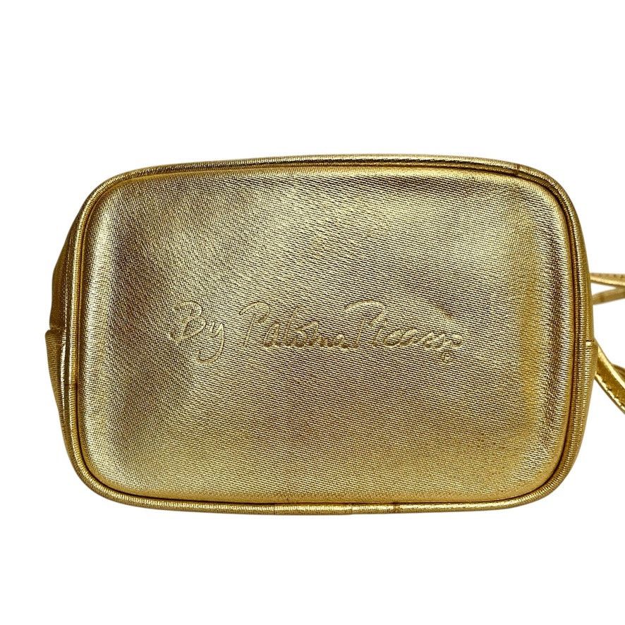 Paloma Picasso × Vintage Paloma Picasso Gold Italian Leather Drawstring Bucket Bag Size ONE SIZE - 8 Thumbnail