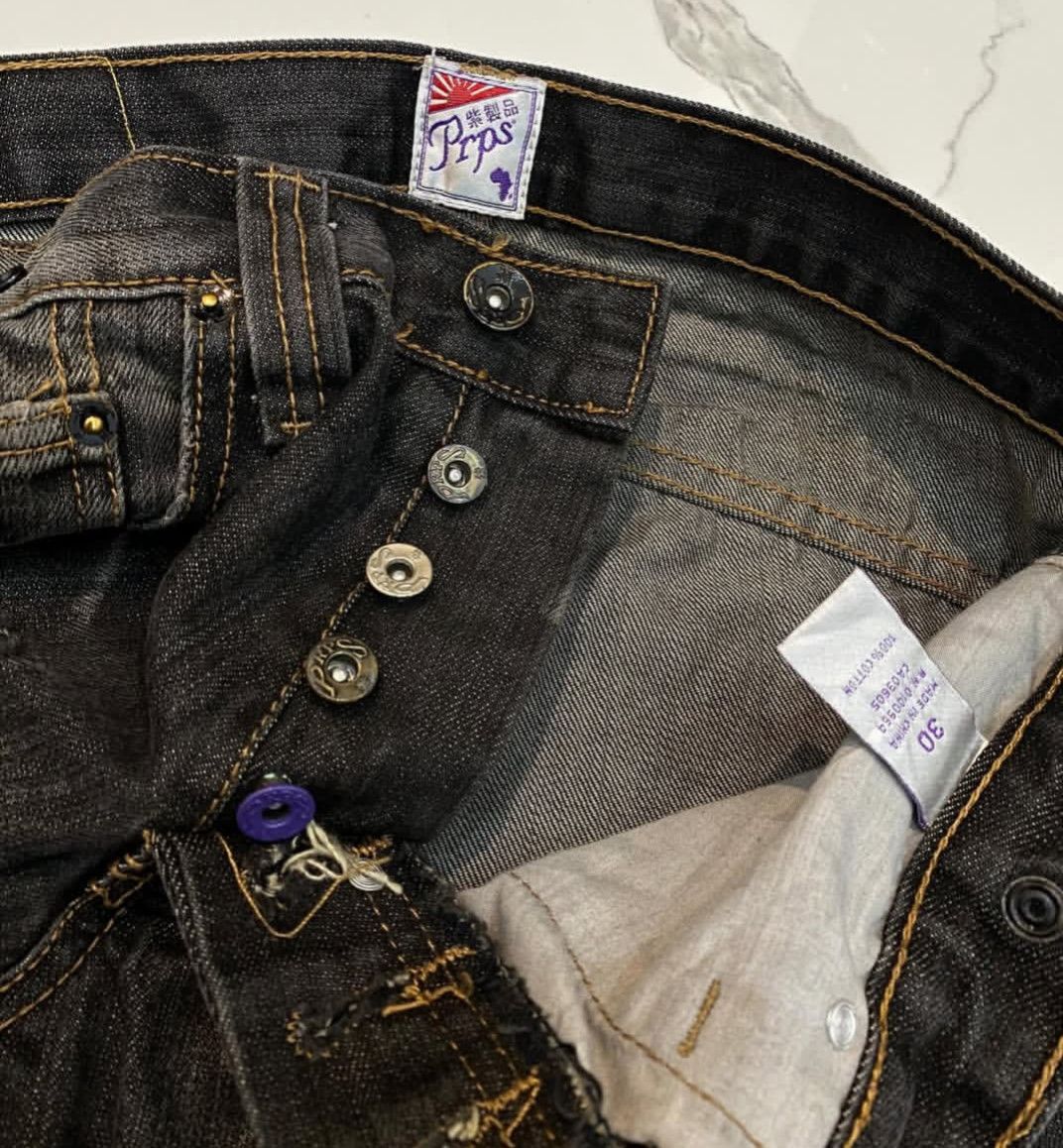 Tornado Mart Pprs distressed vintage denim faded Size US 30 / EU 46 - 2 Thumbnail