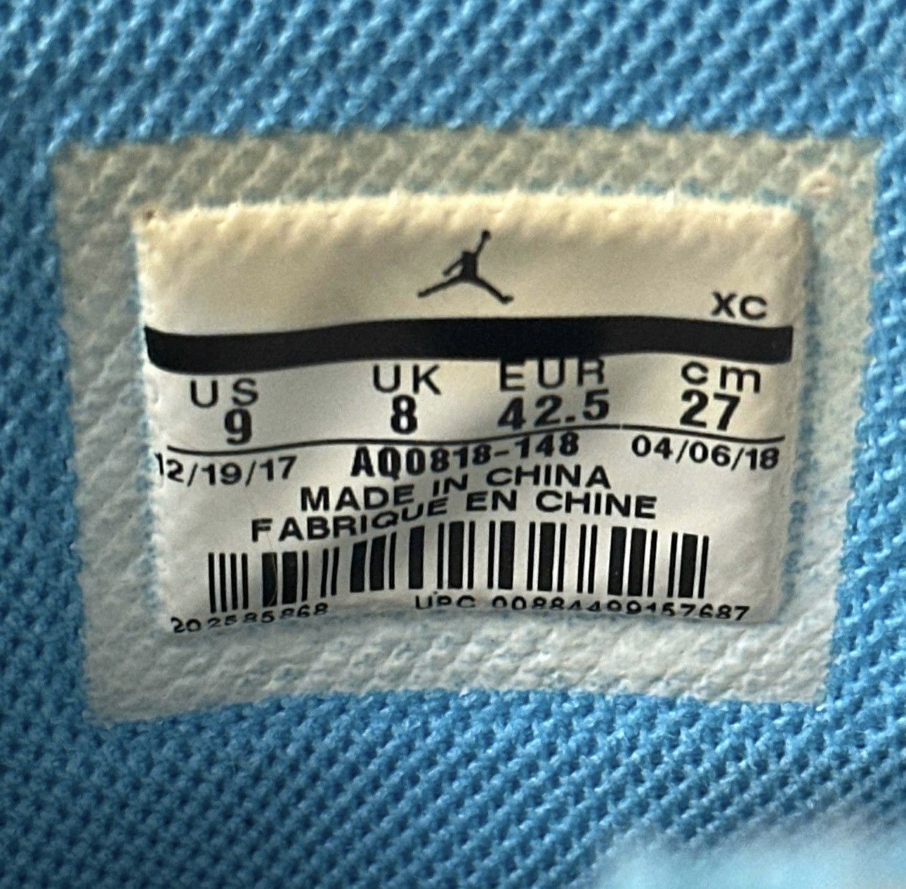 Jordan Brand × Off-White Off White x Jordan 1 UNC Size 9 Size US 9 / EU 42 - 6 Thumbnail