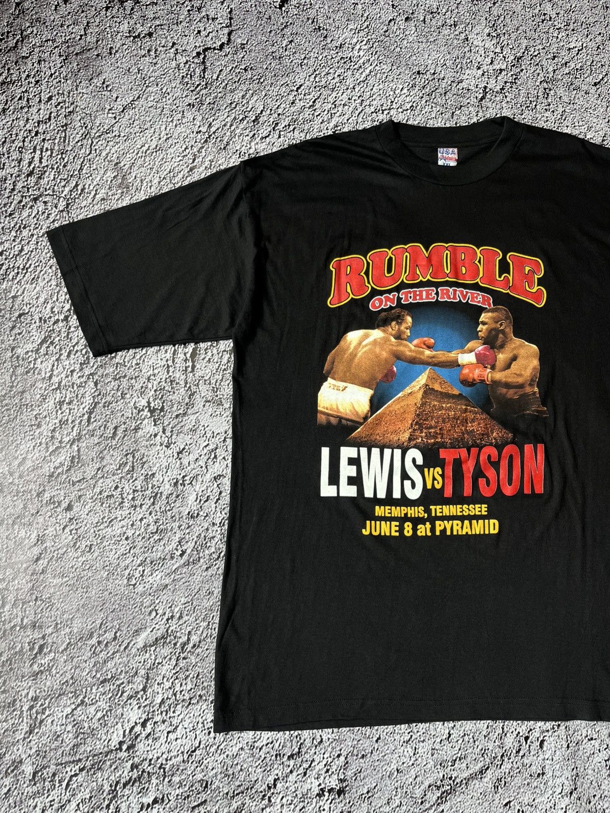 Vintage Vintage Mike Tyson vs Lennox Lewis Rumble T Shirt Size XXL Size US XXL / EU 58 / 5 - 3 Thumbnail