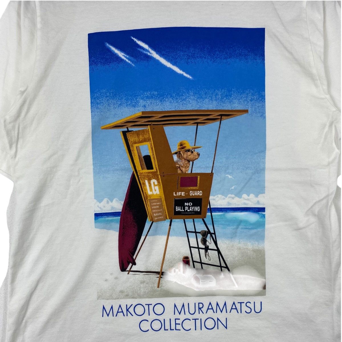 Vintage Vintage MAKOTO MURAMATSU COLLECTION Dog Life Guard Tee Shirt Size L / US 10 / IT 46 - 3 Thumbnail