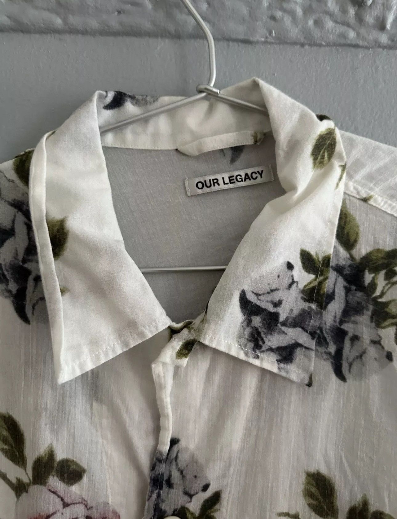 Our Legacy OUR LEGACY BOX SHIRT SHORTSLEEVE, Rose Print, 48 | Grailed