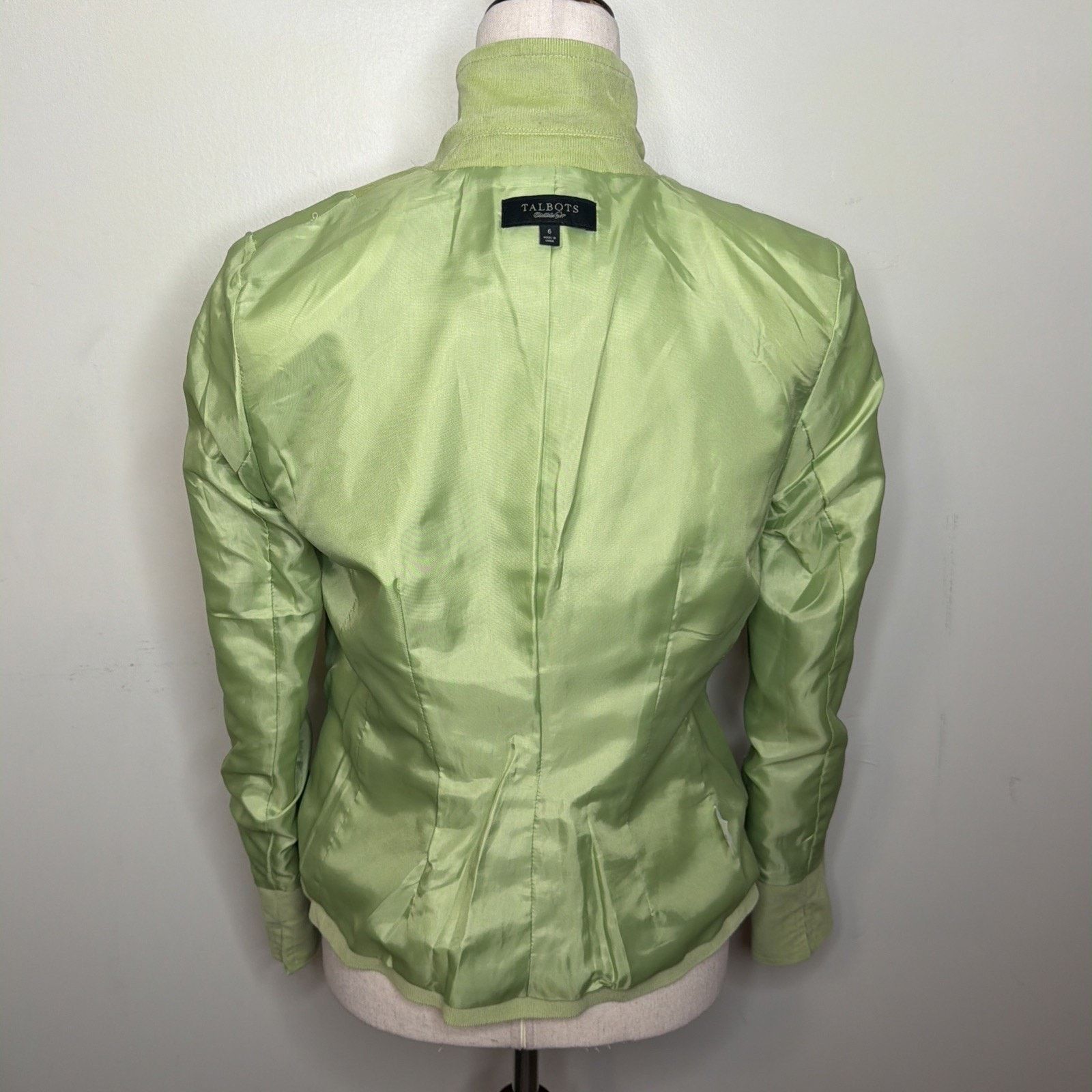 Talbots Talbots Women's 6 Corduroy Jacket Lined Stretch Spring GREEN Size M / US 6-8 / IT 42-44 - 8 Thumbnail