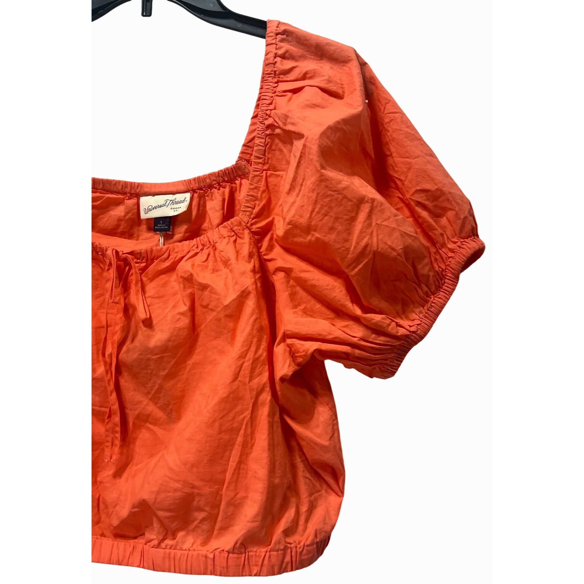 Other Universal Thread - Women's Puff Short Sleeve Peasant Top - O Size L / US 10 / IT 46 - 13 Thumbnail
