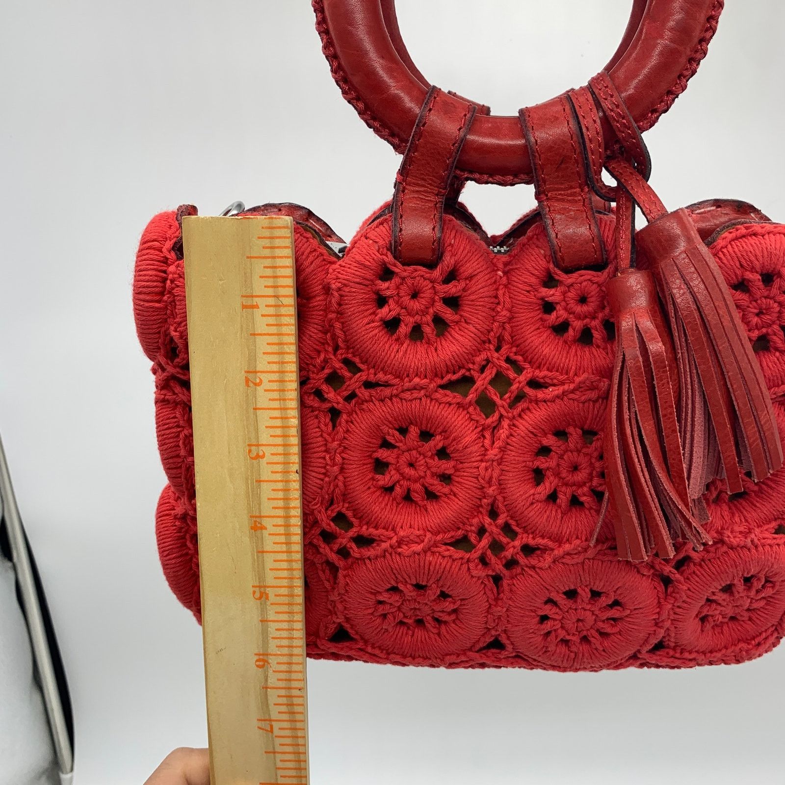 Other Patricia Nash Crochet Vobbia Small Tote Women Purse Size ONE SIZE - 6 Thumbnail