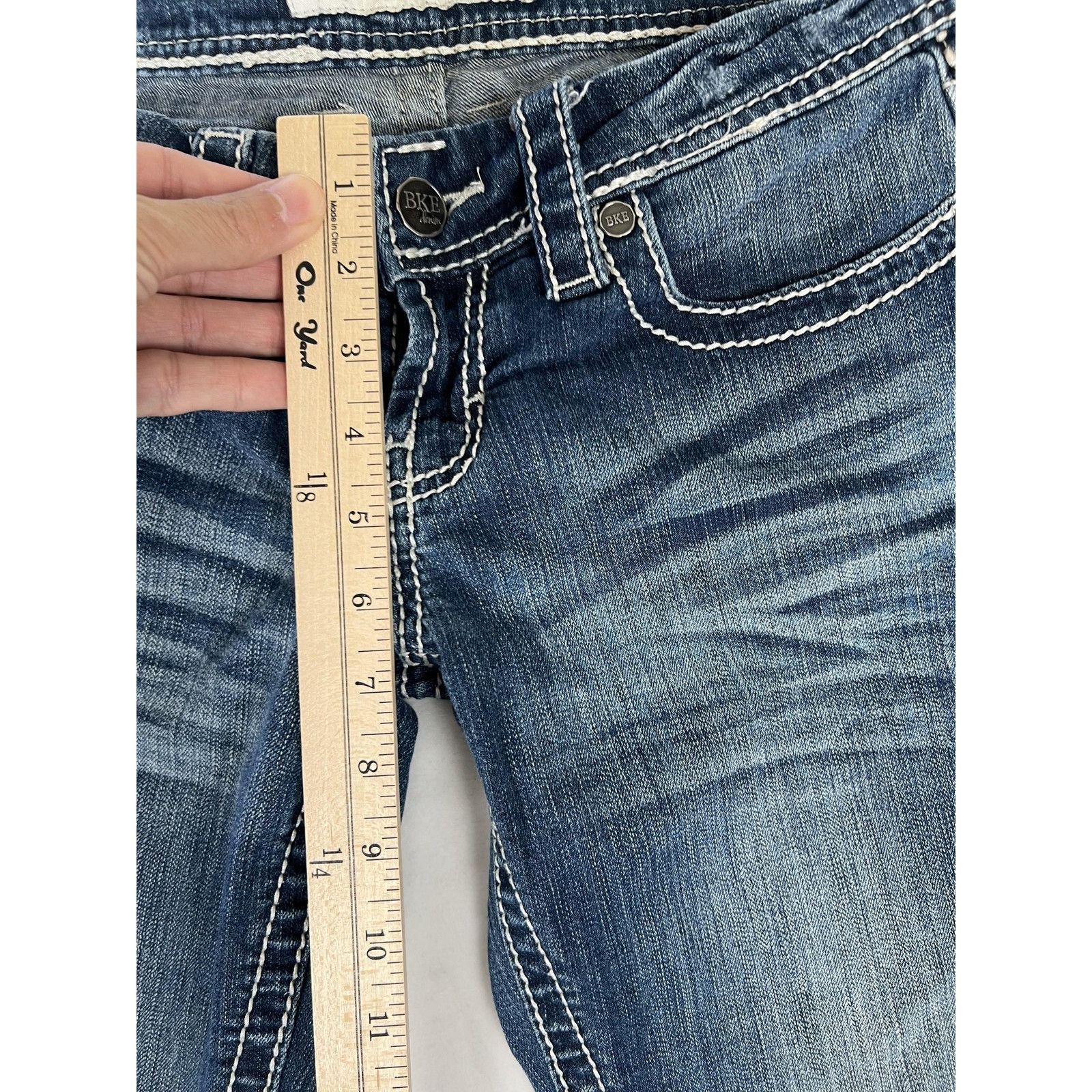 BKE BKE Jeans Womens 28 R Blue Sabrina Bootcut Contrast Stitch F Size 28" / US 6 / IT 42 - 6 Thumbnail