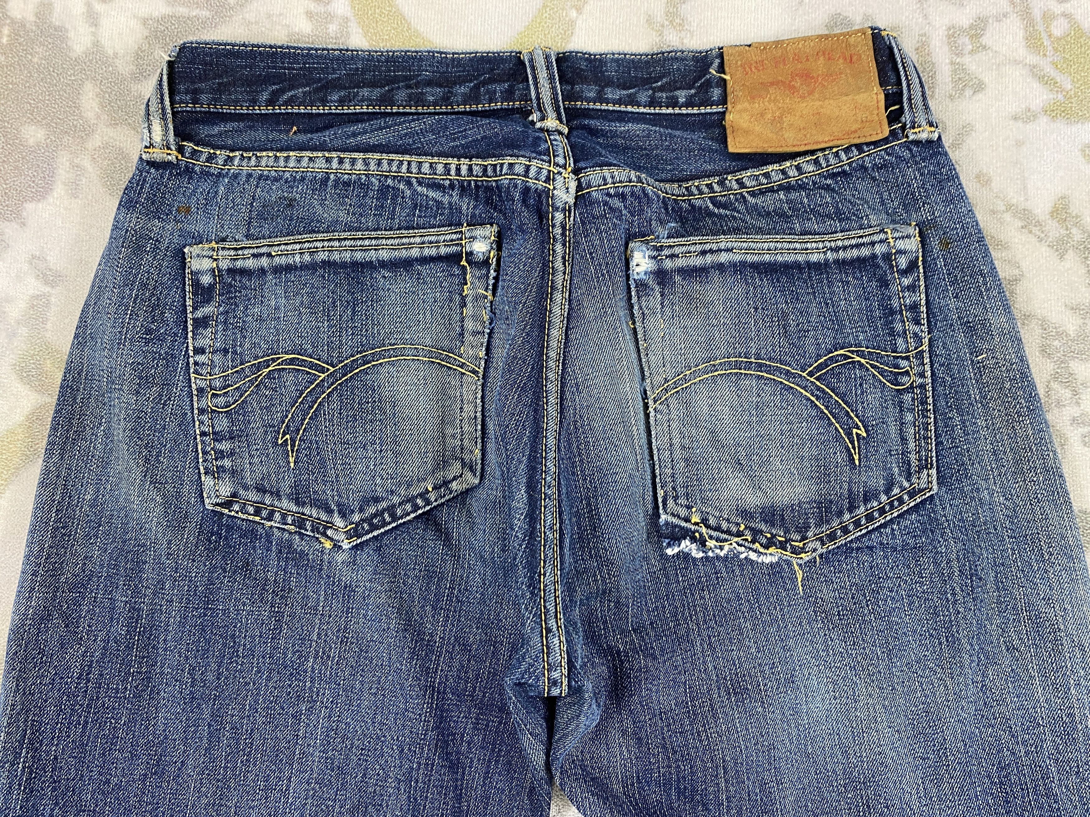 The Flat Head Redline The Flat Head Jeans 29x30 Denim - JN3775 Size US 29 - 4 Thumbnail