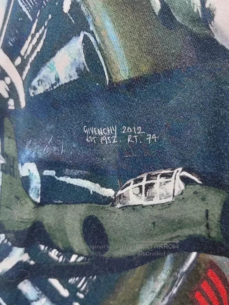 Givenchy Givenchy Classic Green Airplane Print T-Shirt Size US XS / EU 42 / 0 - 6 Thumbnail