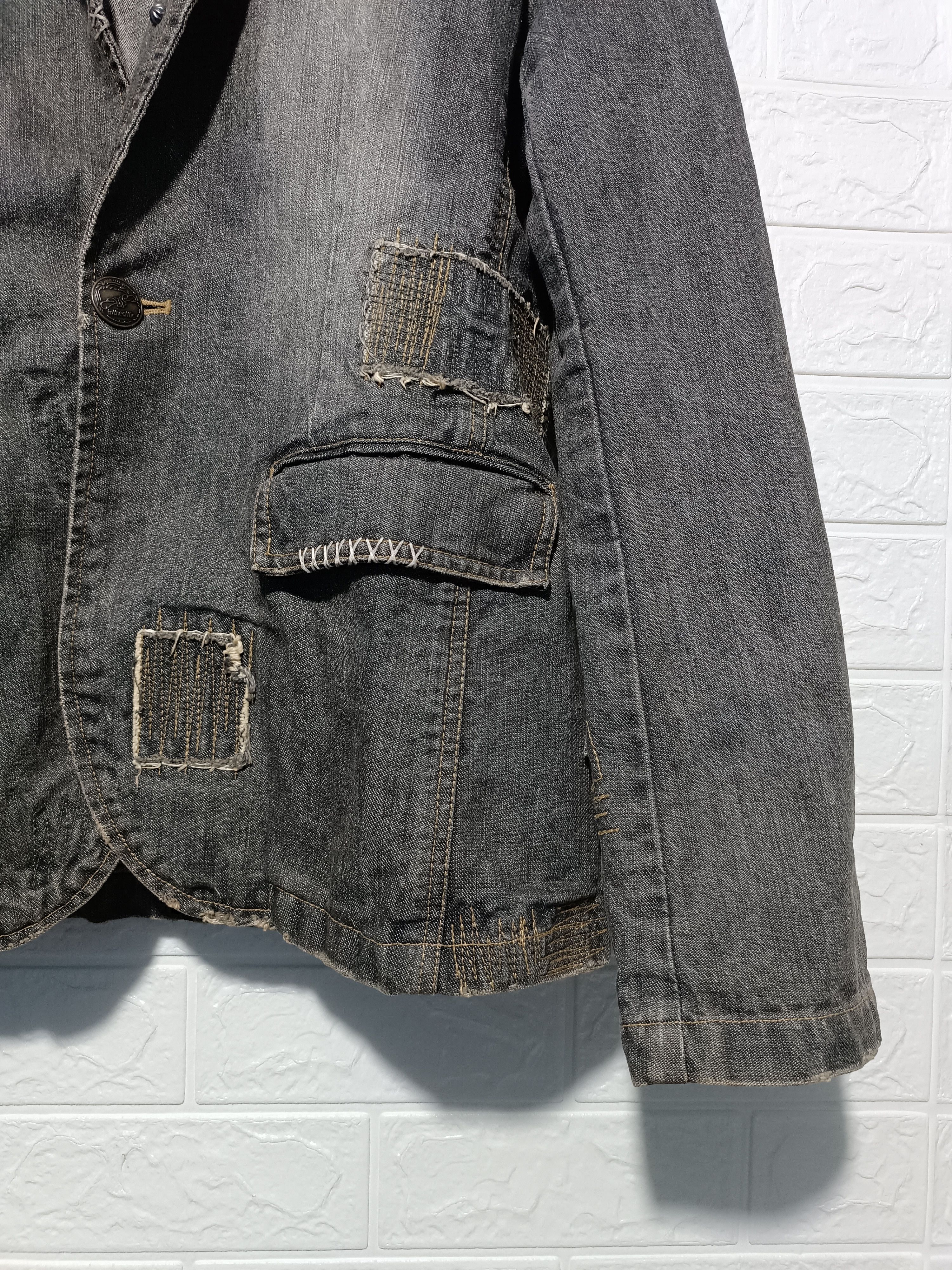 In The Attic In The Attic Distressed Mud Wash Studded Size US M / EU 48-50 / 2 - 9 Thumbnail
