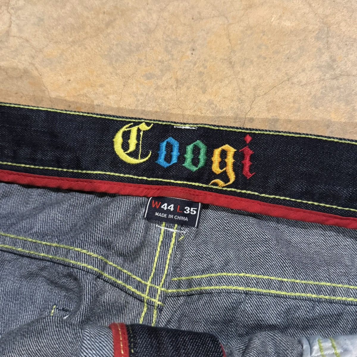Coogi 2000s Coogi Embroidered Spellout Union Jack Baggy Jeans Y2K Size US 42 / EU 58 - 4 Thumbnail
