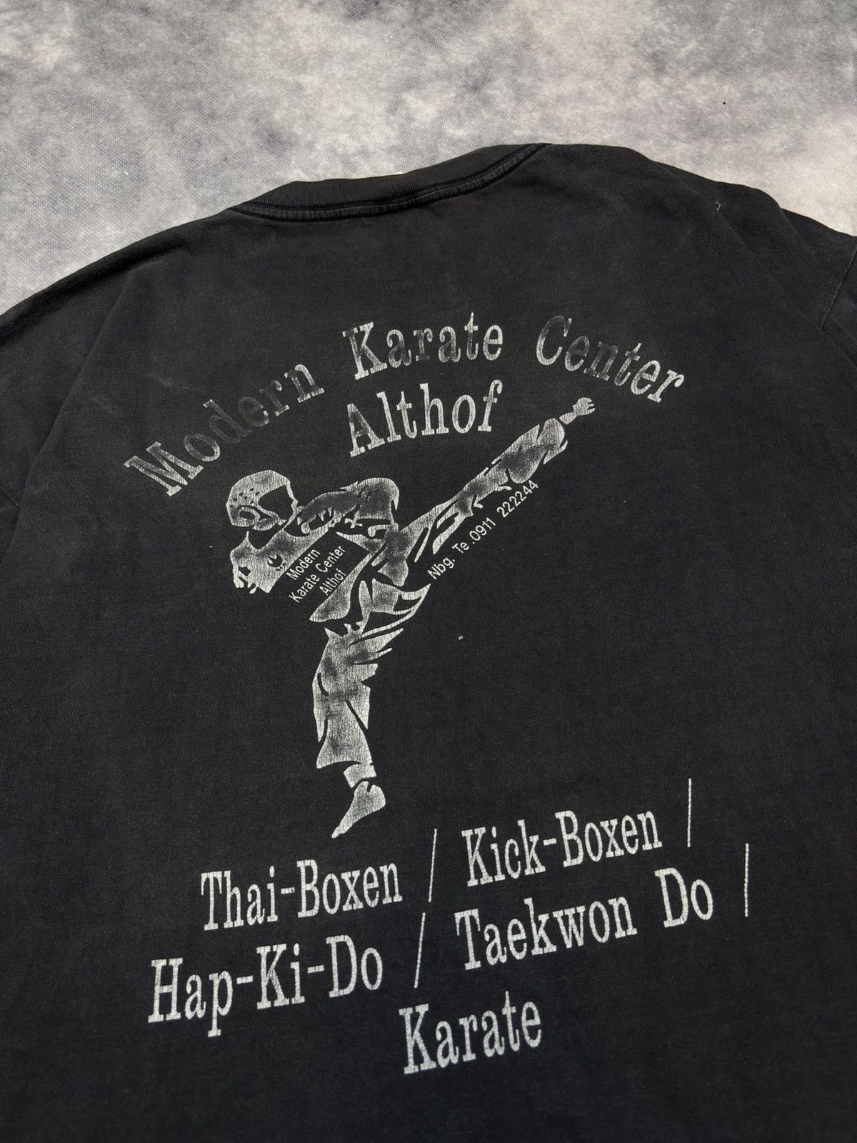 Band Tees × Vintage Vintage Faded Boxing Thai teakwon do karate boxy Streetwear Size US XL / EU 56 / 4 - 2 Thumbnail