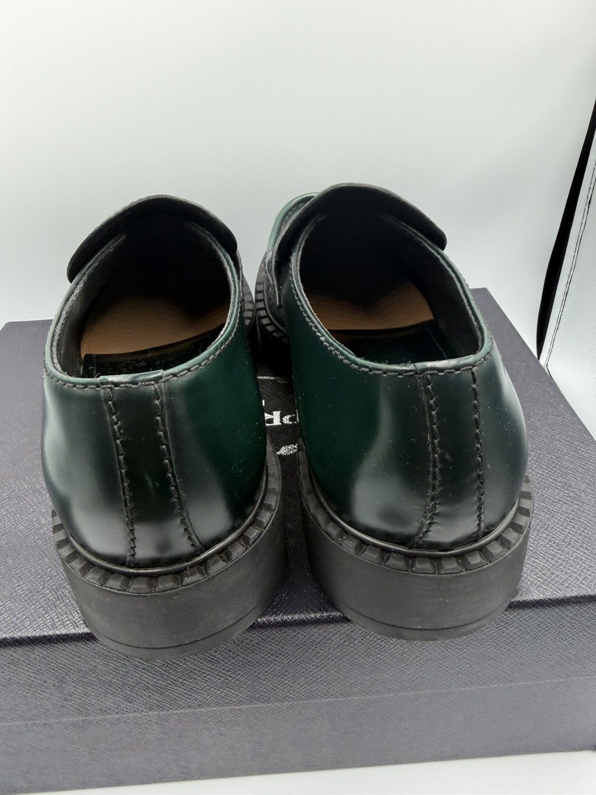 Prada Prada Triangle Logo Loafer In Bosco 42 Size US 9 / EU 42 - 5 Thumbnail
