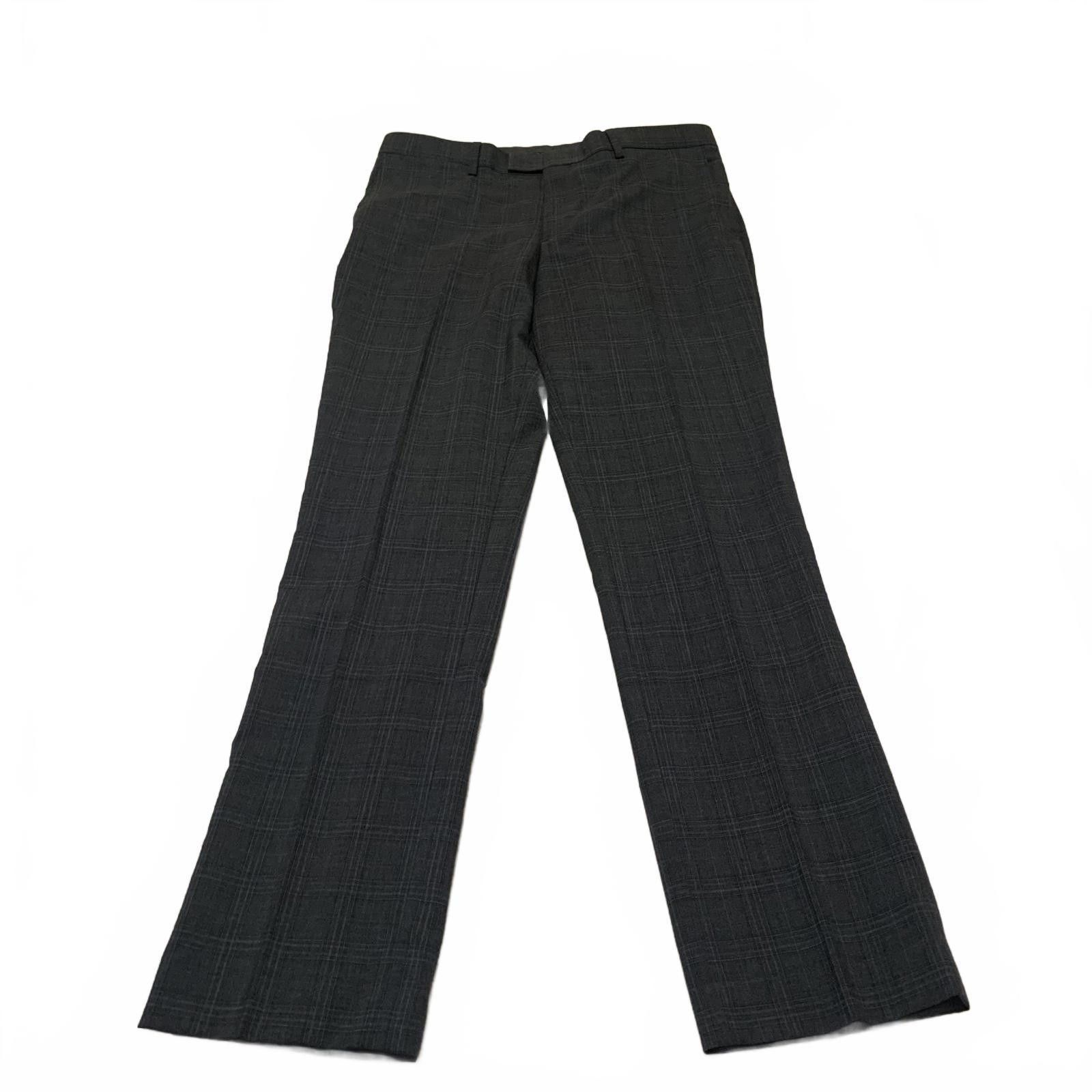Banana Republic Banana Republic Men's 33x34 Gray Plaid Dress Pants Size 42R - 1 Thumbnail