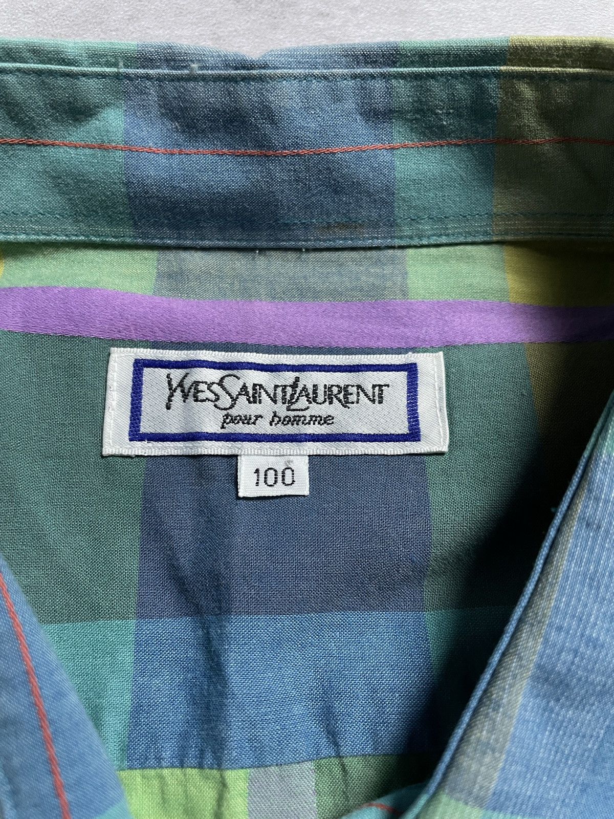 Yves Saint Laurent 1990’s Yves Saint Laurent - Pattern Shirt Size US L / EU 52-54 / 3 - 6 Thumbnail