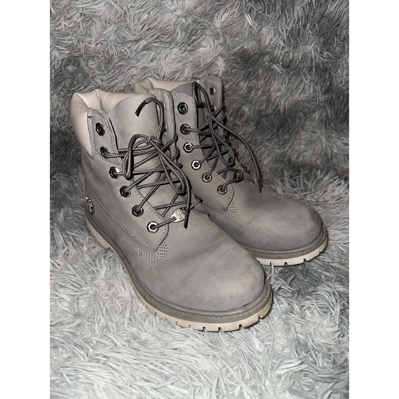 Timberland Timberland Suede Gray Wimens Boots Size 8.5 Size US 8.5 / EU 41-42 - 2 Thumbnail