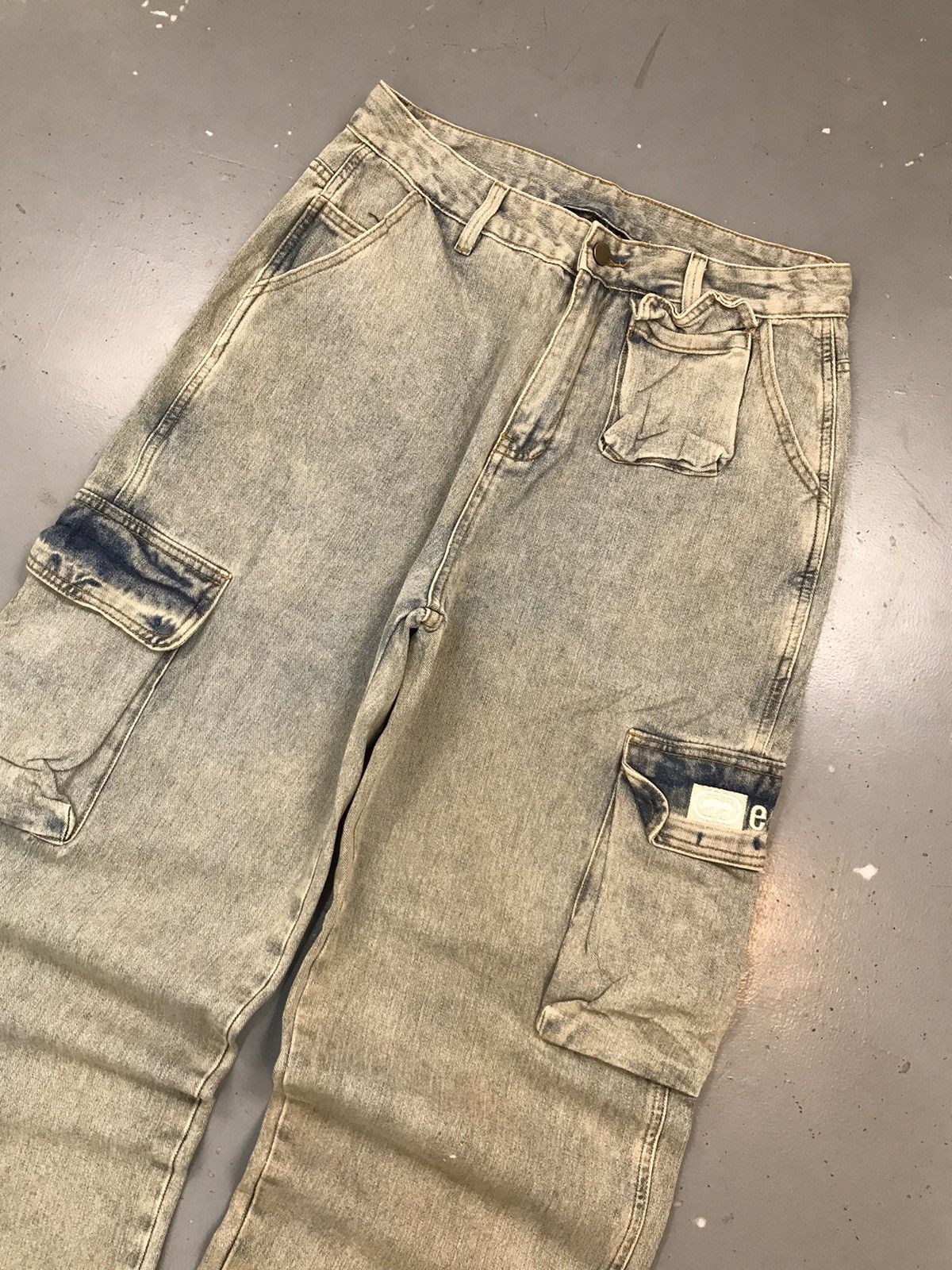 Ecko Unltd. × Vintage Vintage Ecko UNLTD baggy bleached cargodenim Size US 32 / EU 48 - 4 Thumbnail