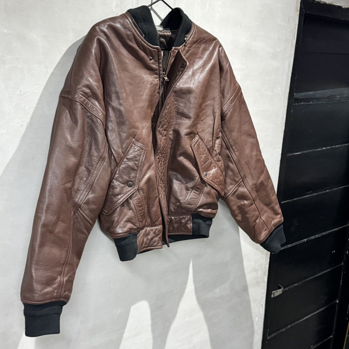 Issey Miyake vintage leather bomber jacket issey miyake durban intermezzo Size US M / EU 48-50 / 2 - 8 Thumbnail