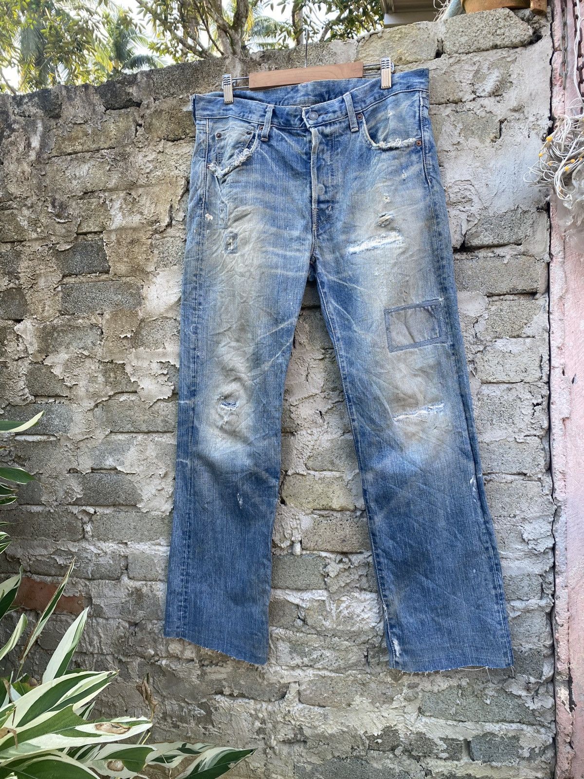 Spellbound Spellboud Domingo 90s Ripped Thrashed Jeans Size US 34 / EU 50 - 2 Thumbnail