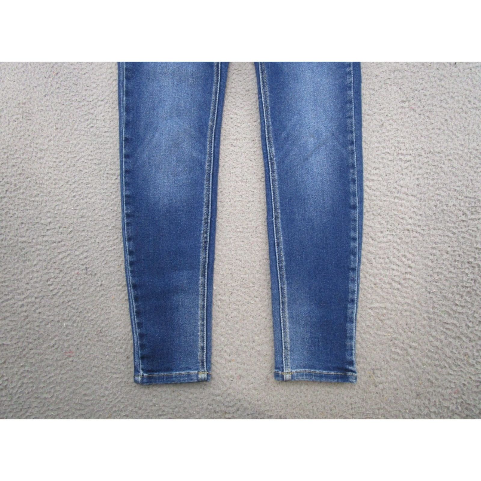 Vintage Kancan fot Maurices Jeans Button Fly Blue Stretch Denim Skinny Women's Size 28 Size 28" / US 6 / IT 42 - 2 Thumbnail