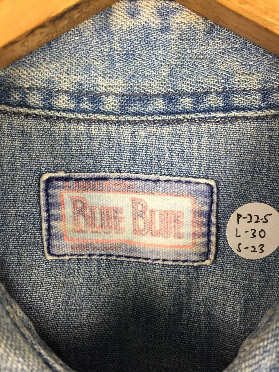 Blue Blue Japan Blue Blue Japan Distressed Sawtooth Western Denim Shirt Size US M / EU 48-50 / 2 - 17 Thumbnail