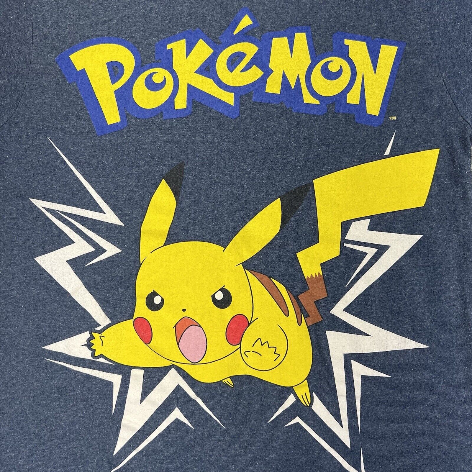 Nintendo Pokemon Small Pikachu Kanto Short Sleeve Blue Graphic TShirt Size US S / EU 44-46 / 1 - 6 Thumbnail