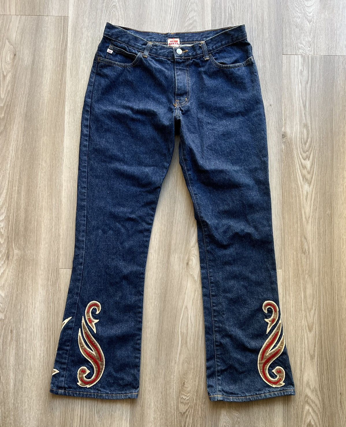 Miss Sixty × Vintage Vintage Miss Sixty Embroidered Logo Blue Jeans Y2K Size 32" / US 10 / IT 46 - 1 Thumbnail