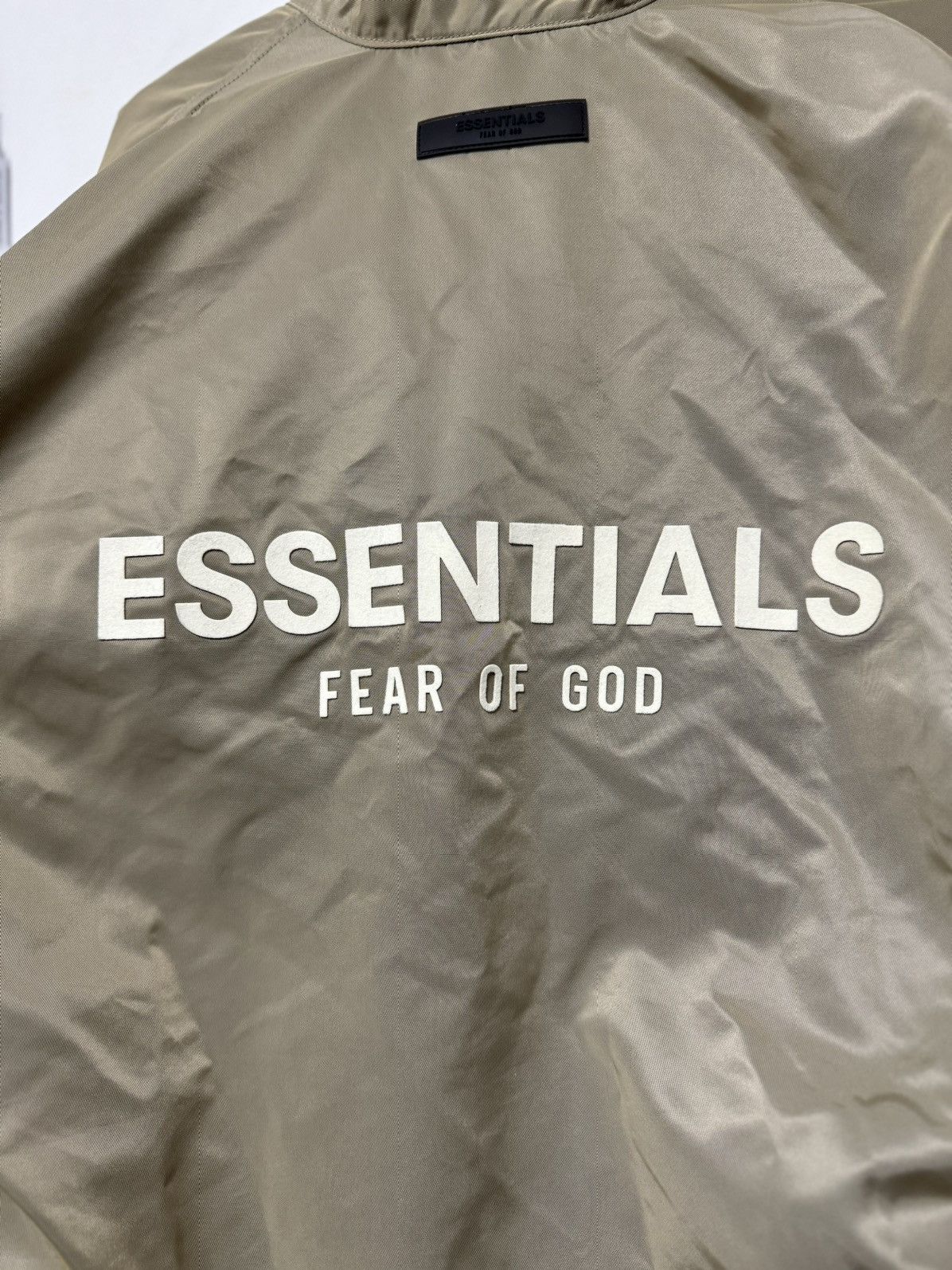Fear of God Fear of God Essentials Coaches Jacket SZ XS Oak 💥 Size US XS / EU 42 / 0 - 2 Thumbnail