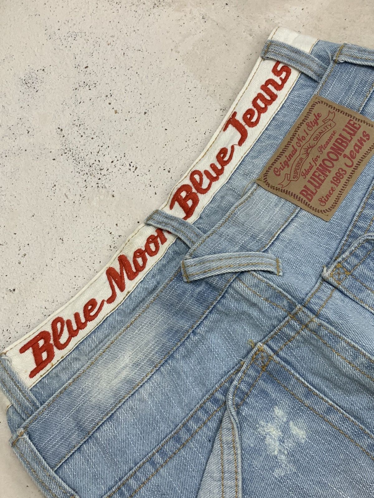 Hysteric Glamour Blue Moon Blue Double Waist Fun Patch Surf Style Clone Size US 27 - 14 Thumbnail