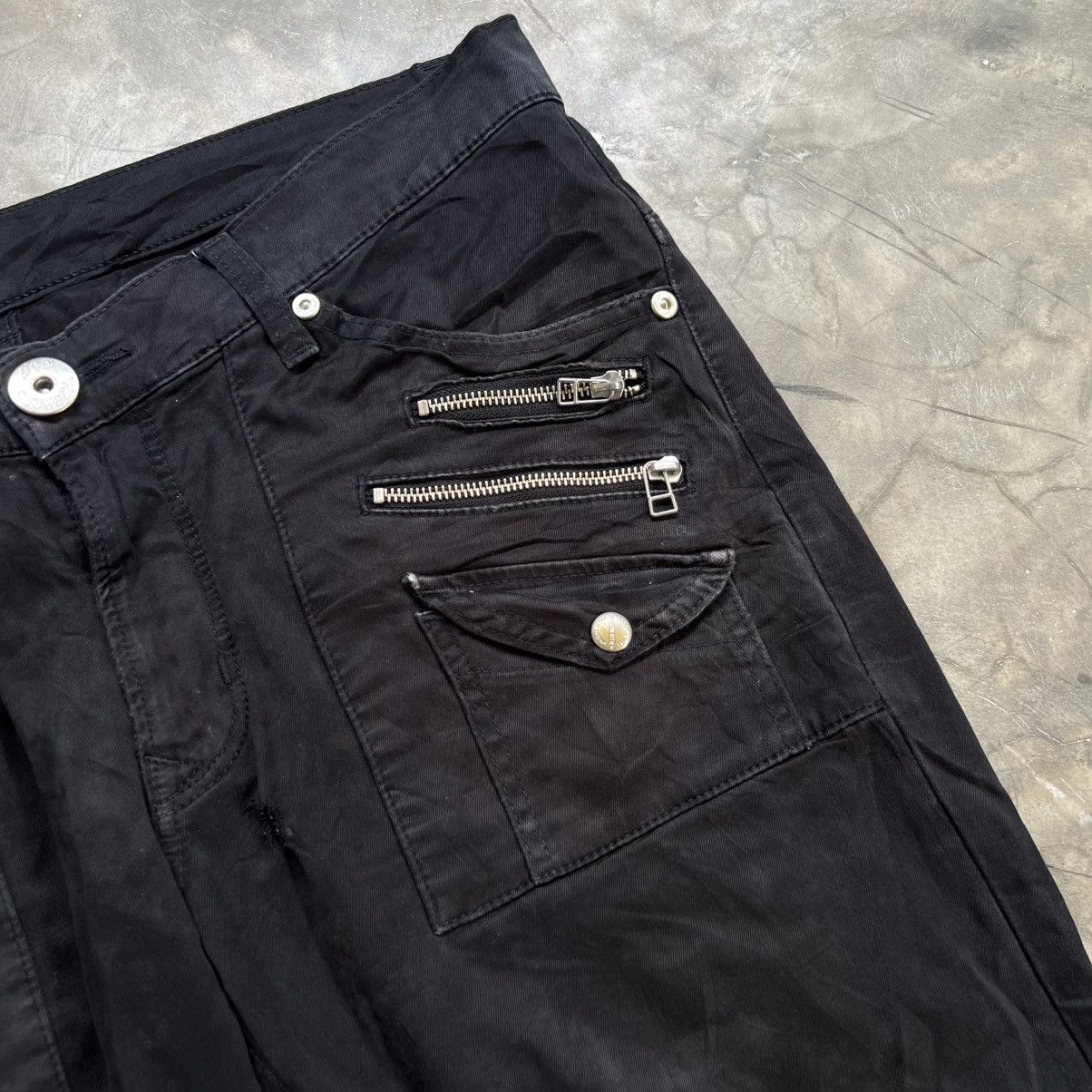 Lee 1990s Lee Cowboy Buckle Back multi zip Pants Size US 34 / EU 50 - 6 Thumbnail