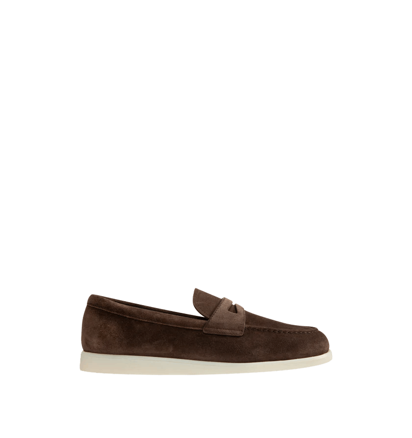Church's o1h1sh11225 Portsmouth Soft Suede Shoe in Brown/Black Size US 7 / EU 40 - 1 Thumbnail