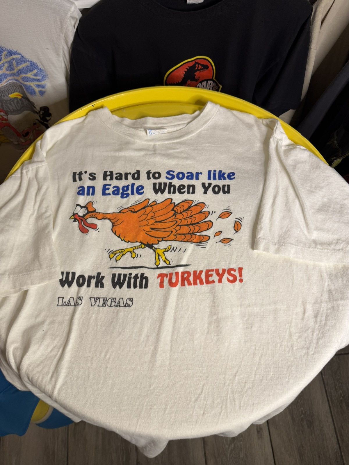 Vintage Vintage 1980s single stitch cartoon turkey T-shirt Size US L / EU 52-54 / 3 - 1 Thumbnail