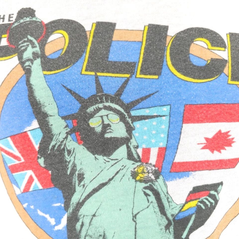 Vintage VINTAGE The Police T Shirt Mens Size XS White 1983 North American Tour Reprint Sting Size US XS / EU 42 / 0 - 3 Thumbnail