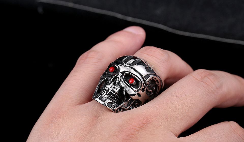 Jewelry Terminator Skull Ring Size ONE SIZE - 1 Thumbnail