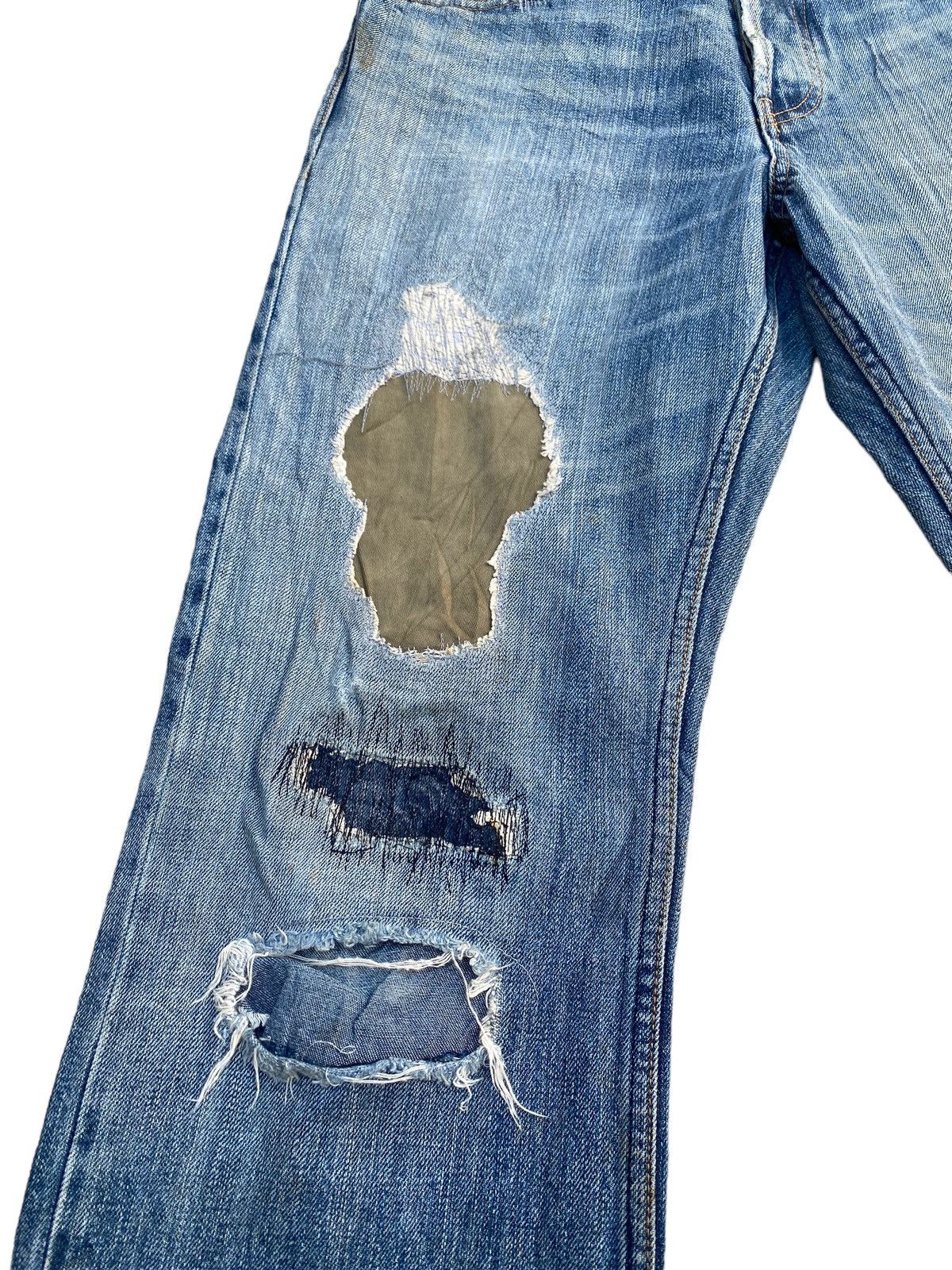 Johnbull Vintage John Bull Kurt Cobain Style Distressed Rework Pant Size US 30 / EU 46 - 3 Thumbnail