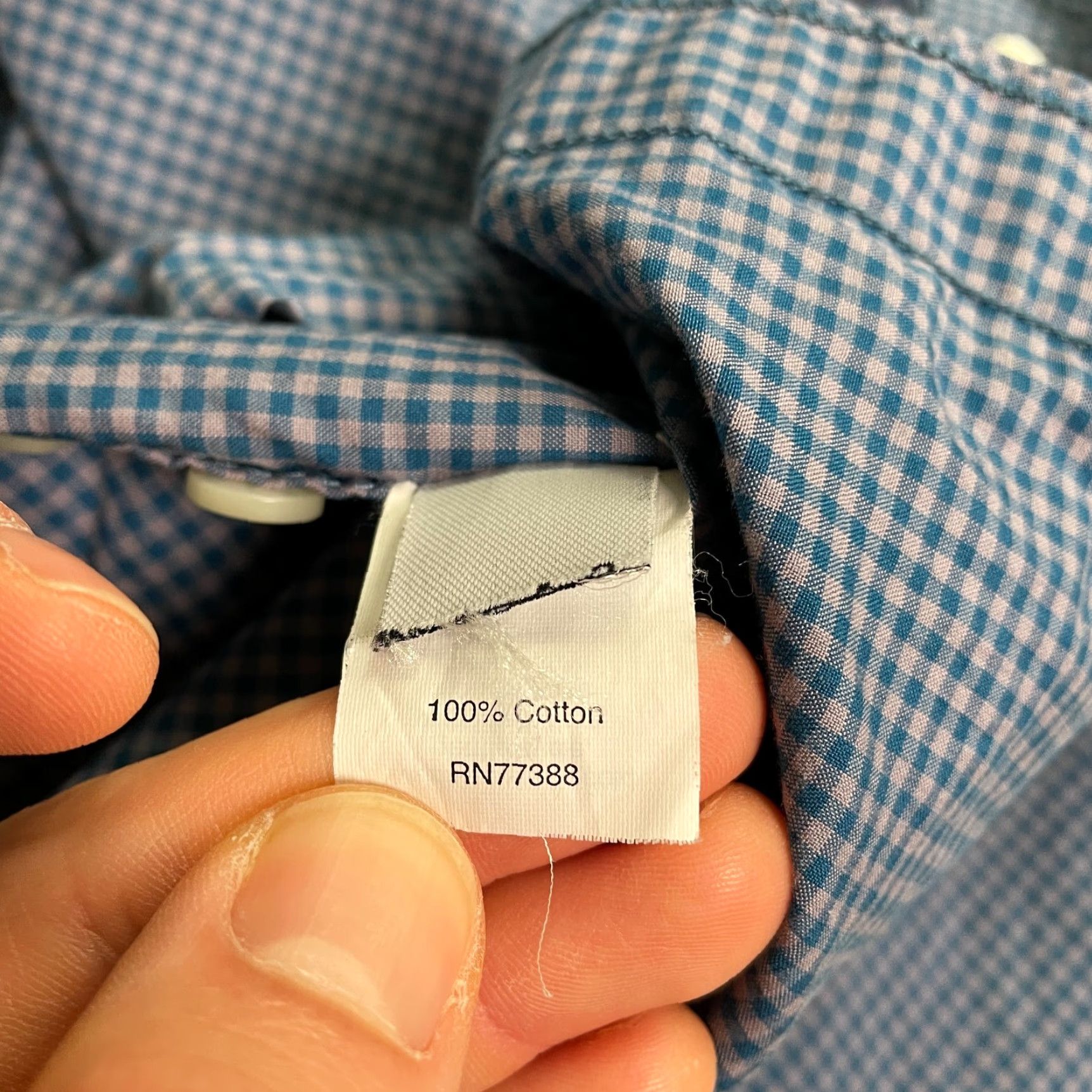 J.Crew J.Crew Dress Shirt Mens Large 16-16 1/2 Blue Check Long Sleeve Cotton Work Shirt Size 42R - 7 Thumbnail
